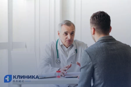 Мужчина на приеме врача
